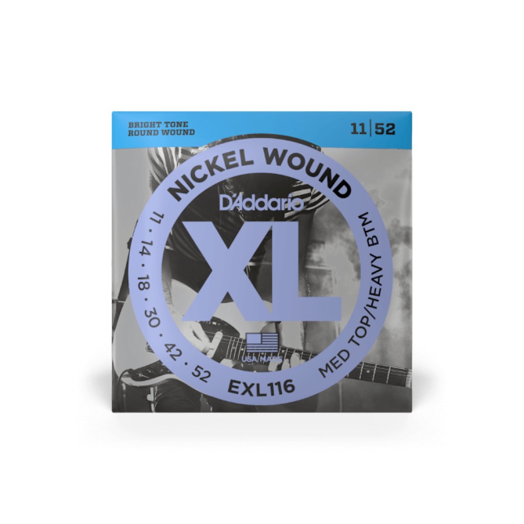 EXL116 Nickel Wound, Medium Top/Heavy Bottom, 11-52