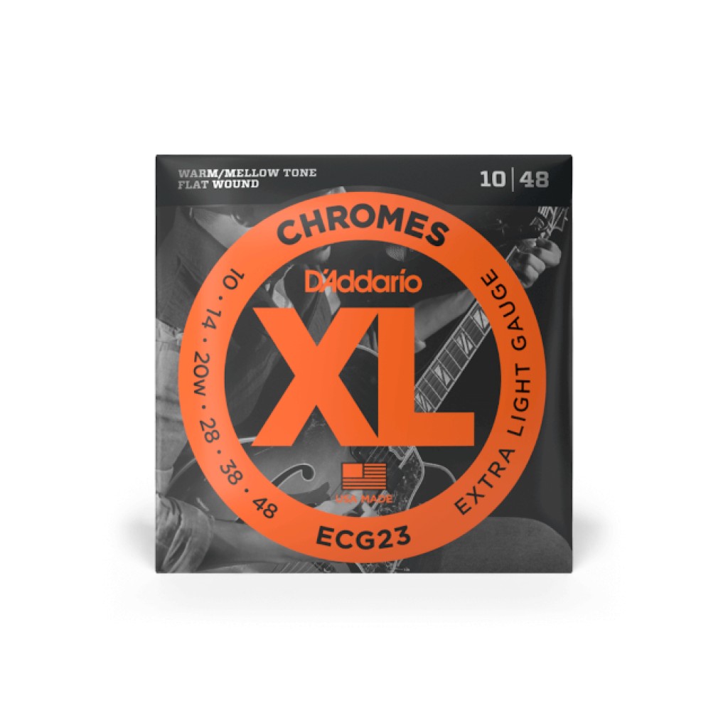 ECG23 Chromes Flat Wound,Extra Light, 10-48