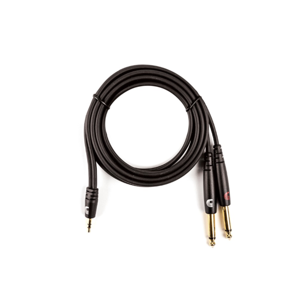 D 'Addario pw-mpts-06 Custom Series 1/8 to Dual 1/4-inch Audio Cable