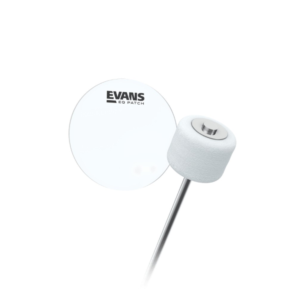 EVANS EQ Single Pedal Patch, transparent plastic